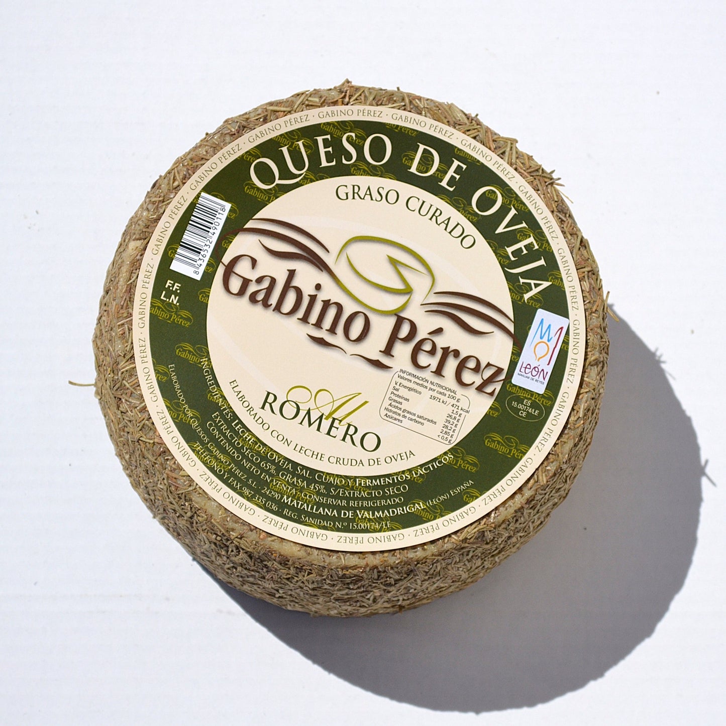 Queso de Oveja Curado al Romero Gabino Perez