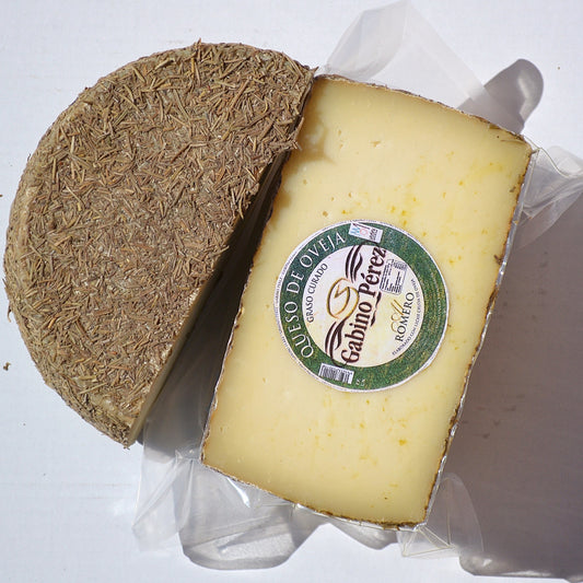 Medio Queso de Oveja Curado al Romero Gabino Perez