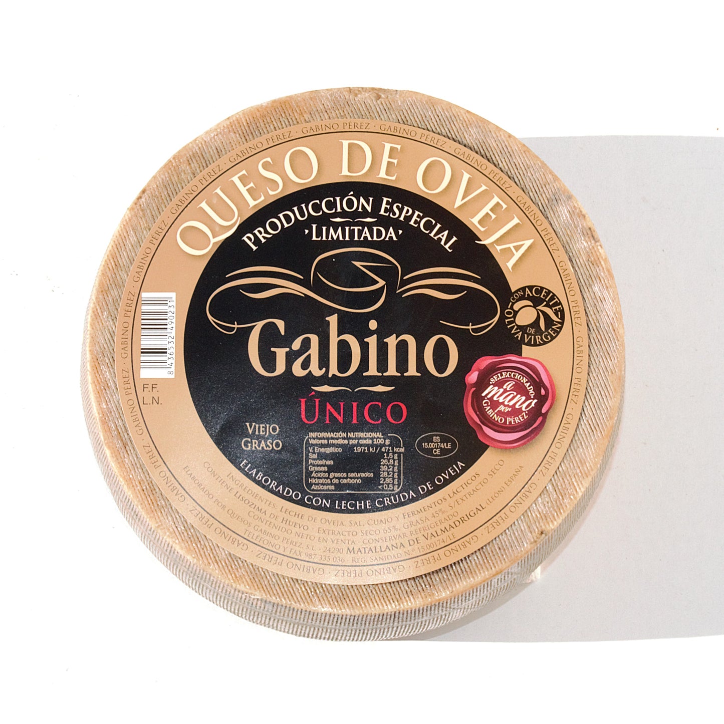 Queso de Oveja Unico Gabino Perez